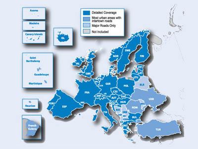 City Navigator Europa / Map of Europe - GPS ŽEMĖLAPIAI PND / Garmin